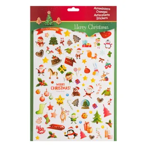 Set Autocolante Crăciun 1000 Bucăți Multicolor pentru Decorațiuni