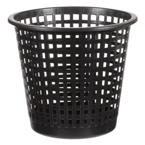 Coș de gunoi din plastic negru pentru birou, Ø30x27.5cm, 11.8L