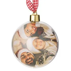 Glob Transparent pentru Poză și Ornament de Crăciun Elegant