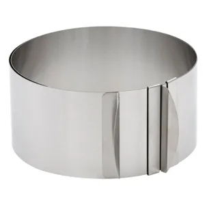 Formă metalică ajustabilă pentru tort din oțel inoxidabil
