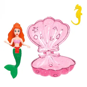 Set Papusa Sirena în Scoică cu Coadă și Stea de Mare pentru fetițe