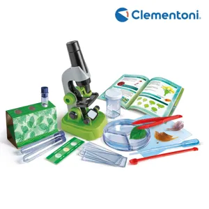 Microscop optic pentru copii, 150x, Set complet cu accesorii