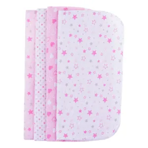 Set 8 Prosoape Bebelus, 25x25 cm, Roz cu Modele