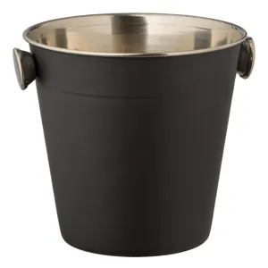 Recipient pentru gheata din inox, Negru Mat, cu manere