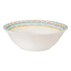 Bol din Portelan cu Model Aztec Colorat, 1.65L