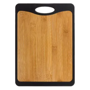 Tocator cu 2 fete din bambus si plastic, 35x25 cm