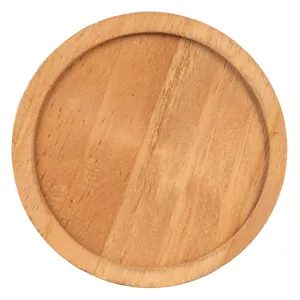 Suport din Lemn Natural pentru Pahare, 11cm