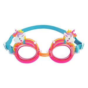 Ochelari de înot pentru copii, roz, model unicorn, 3-6 ani