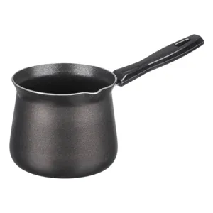Ibric Metalic Negru 600ml cu Suprafață Nonaderentă