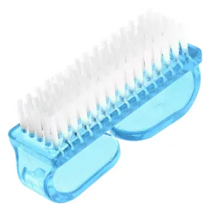 Perie mini pentru unghii turcoază, 6.5 cm