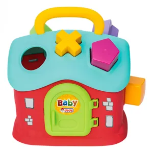 Jucarie Sortator Casa cu 6 Forme Geometrice, Multicolor