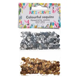 Set Paiete Argintii și Aurii 0.5 cm pentru Creatii și Decoratiuni