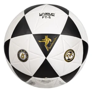 Minge de fotbal, marimea 5, alb-negru