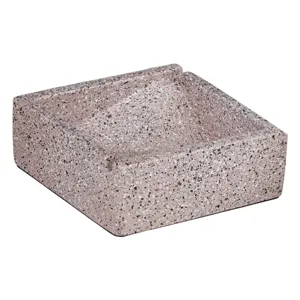 Scrumieră ceramică pătrată, Gri Granit, 11.5x11.5x4cm