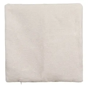 Fată de pernă decorativă chenille, Ecru, 40x40 cm