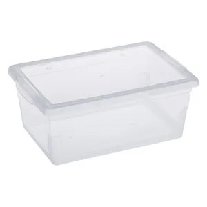 Cutie de depozitare plastic transparentă cu capac 6L