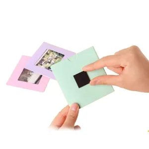 Autocolante magnetice patrate, 40 buc, 2x2 cm, Negru