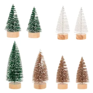 Set Brazi Decorativi de Crăciun cu Glitter, 8 Bucăți Verde/Alb/Auriu