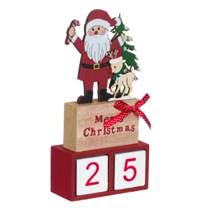 Calendar de lemn pentru Crăciun, decoratiune tradițională