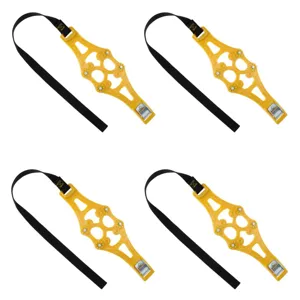 Set 4 Lanturi Antiderapante pentru Zapada, TPU si Aliaj de Aluminiu, Galben