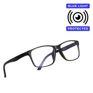 Ochelari de protectie pentru calculator cu filtru de lumina albastra, ramă neagr