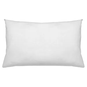 Pernă decorativă cu microfibră, 50x30 cm, Albă