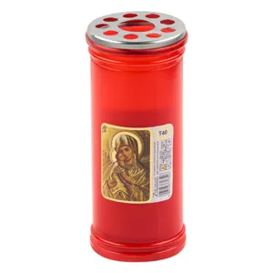 Lumanare decorativă religioasă Maica Domnului cu capac