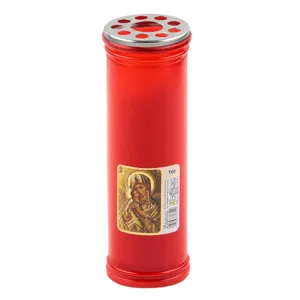 Lumanare decorativă Maica Domnului cu capac argintiu