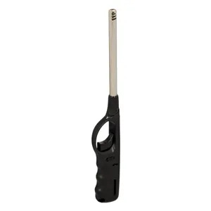 Bricheta pentru lumanari cu buton, neagra, 27 cm