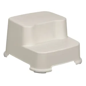 Treaptă inălțător dublă, 2 trepte, Ecru, 30x33x20.5 cm, Plastic