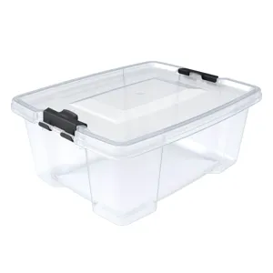 Cutie de depozitare din plastic transparent cu capac, 3,5L