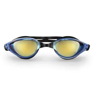 Ochelari de înot pentru copii, silicon, albastru, lentile anti-aburire cu protecție UV, husă inclusă, 6+ ani