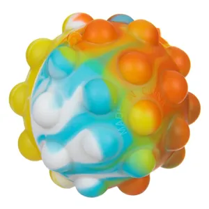 Mingea Anti-Stres Multicolor Tie Dye Silicon 7cm