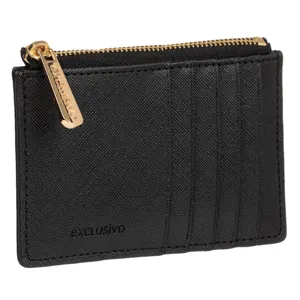 Port Card cu Fermoar pentru Carduri Bancare - Dimensiune 8x12.5cm