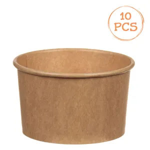 Boluri din Hartie Kraft pentru Inghetata, 150 ml, 10 bucati