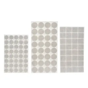 Set Protectii din Pasla pentru Mobila, Off White, 104 buc, Autoadezive
