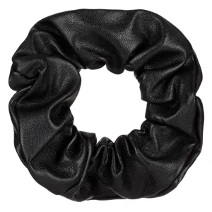 Elastic de par din piele intoarsa, Negru