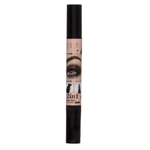 Tus de ochi eyeliner rezistent la apă, 2 în 1 cu stilou și ștampilă burete, 3 ml
