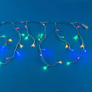 Instalație Lumini LED Perdea Extensibilă Multicoloră cu 200 de Becuri