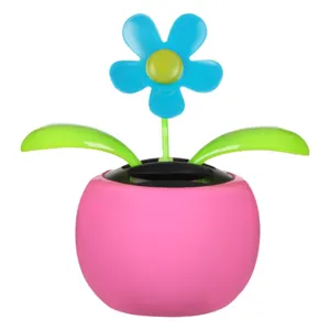 Floare decorativă solară dansatoare cu ghiveci fuchsia
