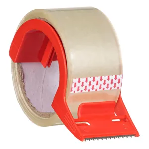 Bandă adezivă transparentă cu cutter pentru ambalare 48m x 4.8cm