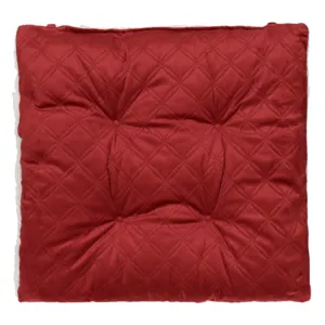 Perna Scaun Velvet Capitonata Bordo Alb Dimensiune 38x38cm
