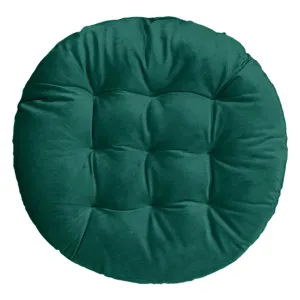 Perna Decorativă Crăciun Velvet Verde Rotundă 40x5 cm