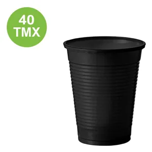 Set 40 pahare din plastic 200ml rezistente la temperaturi