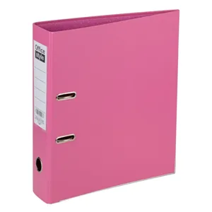 Biblioraft roz cu 2 inele, format A4, 29x7.5x32 cm