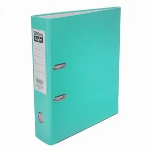 Biblioraft verde cu 2 inele, format A4, capac PP, 29x32 cm