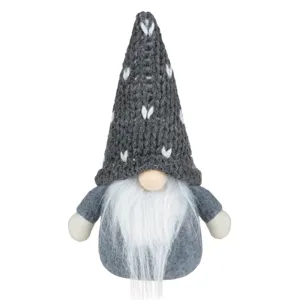 Figurina Decorativa Gnome Gri pentru Decorațiuni de Crăciun