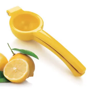 Storcator de citrice din aluminiu galben pentru lămâi și portocală