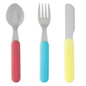Set Tacamuri din Oțel Inoxidabil cu Manere din Plastic