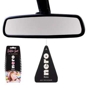 Odorizant auto triunghiular aroma bubble gum negru